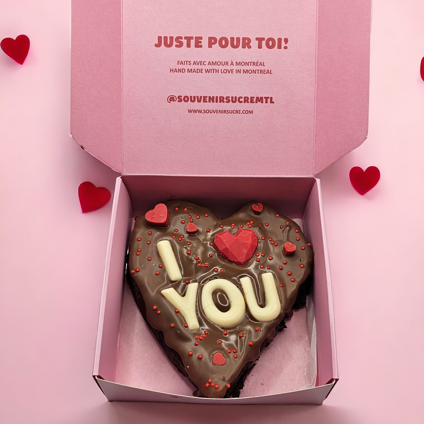 I Love You Brownie Heart