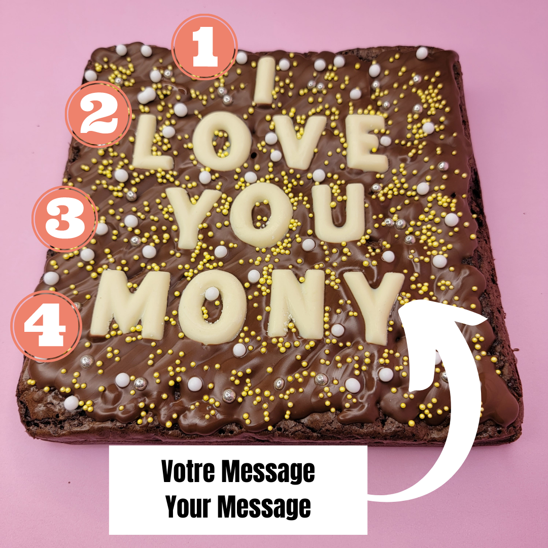 🎉 “Sweet Message Brownie 8” – Custom Celebration Edition”