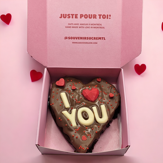 I Love You  Brownie Heart