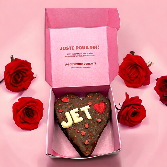 Je t' Aime  Brownie Coeur