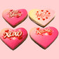 💖 Valentine’s Love Message Cookie Set (4 pcs)